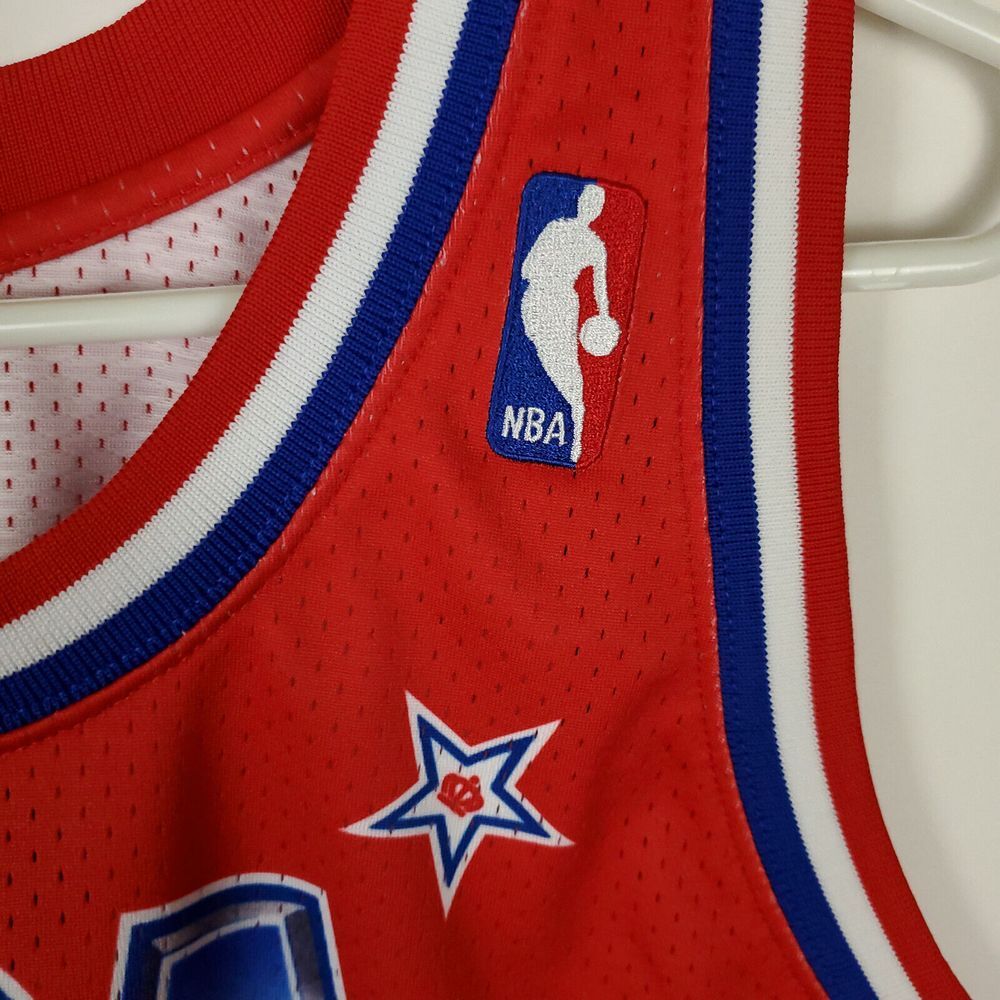 Magic Johnson Mitchell & Ness 2XL XXL Authentic NBA All-Star Jersey Red NWT - Picture 7 of 9